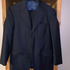 Men blue Suit 40 jacket and 34 waist